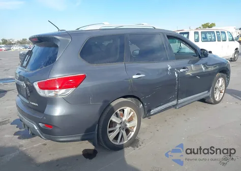 2014 Nissan Pathfinder Platinum z USA, uszkodzony, nr VIN 5N1AR2MN9EC722919